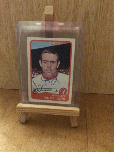 Liverpool Fc Ian St John Signed Trading Card