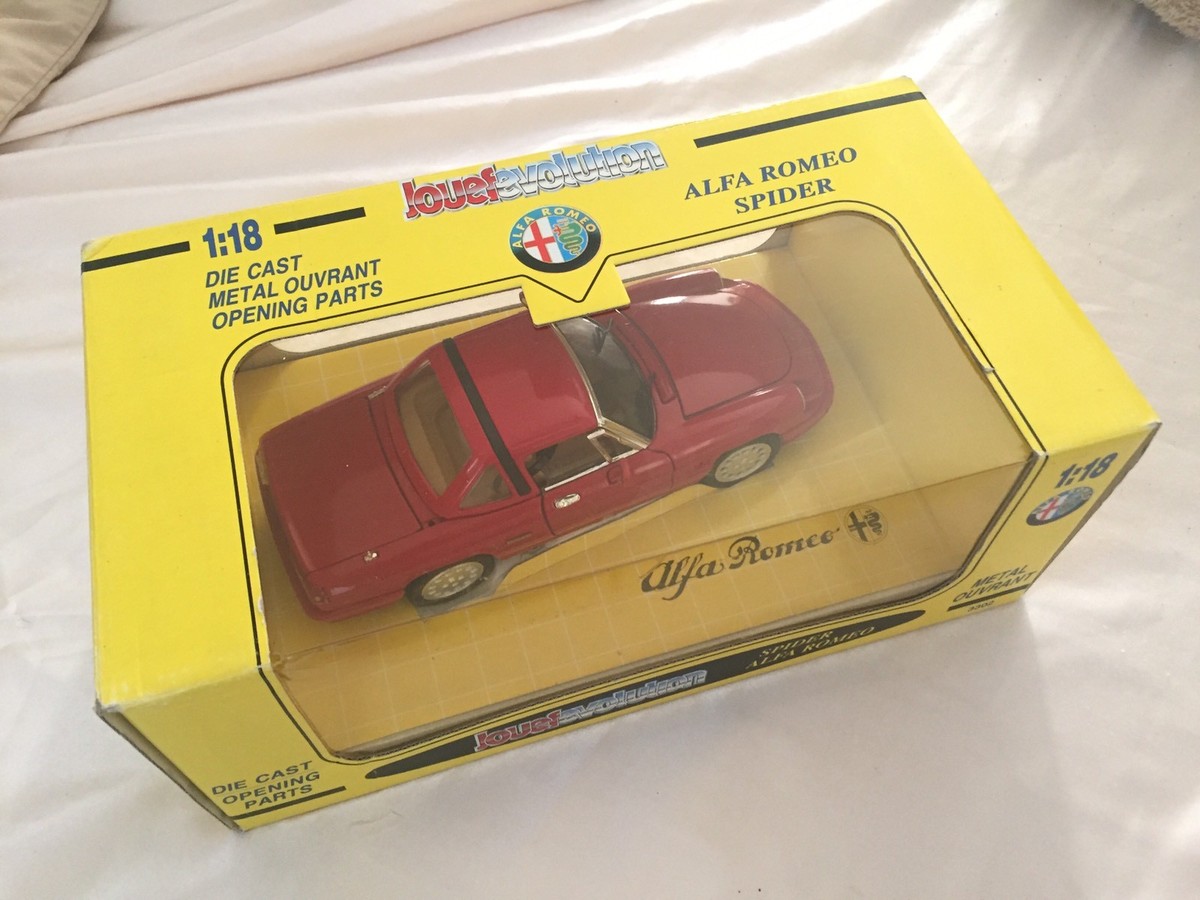 Jouef Evolution製 1/18 アルファロメオ・スパイダー　2種 JOUEF EVOLUTION / Scale 1/18 | ALFA ROMEO SPIDER RED