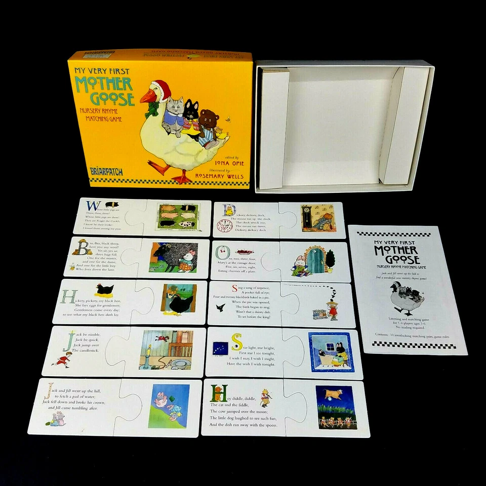 Briarpatch My Very First Mother Goose Nursery Rhyme Matching Game 1998 Complete - Image 2 of 4