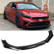 For Kia Forte Gt Line 2010-2021 Front Bumper Lip Spoiler Splitter Glossy Black