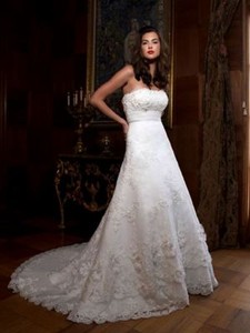 casablanca lace wedding dress