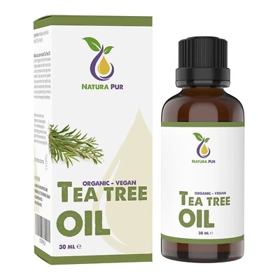 Teebaumöl BIO 30ml Glasflasche, Ätherisches Öl Diffuser, Melaleuca Alternifolia
