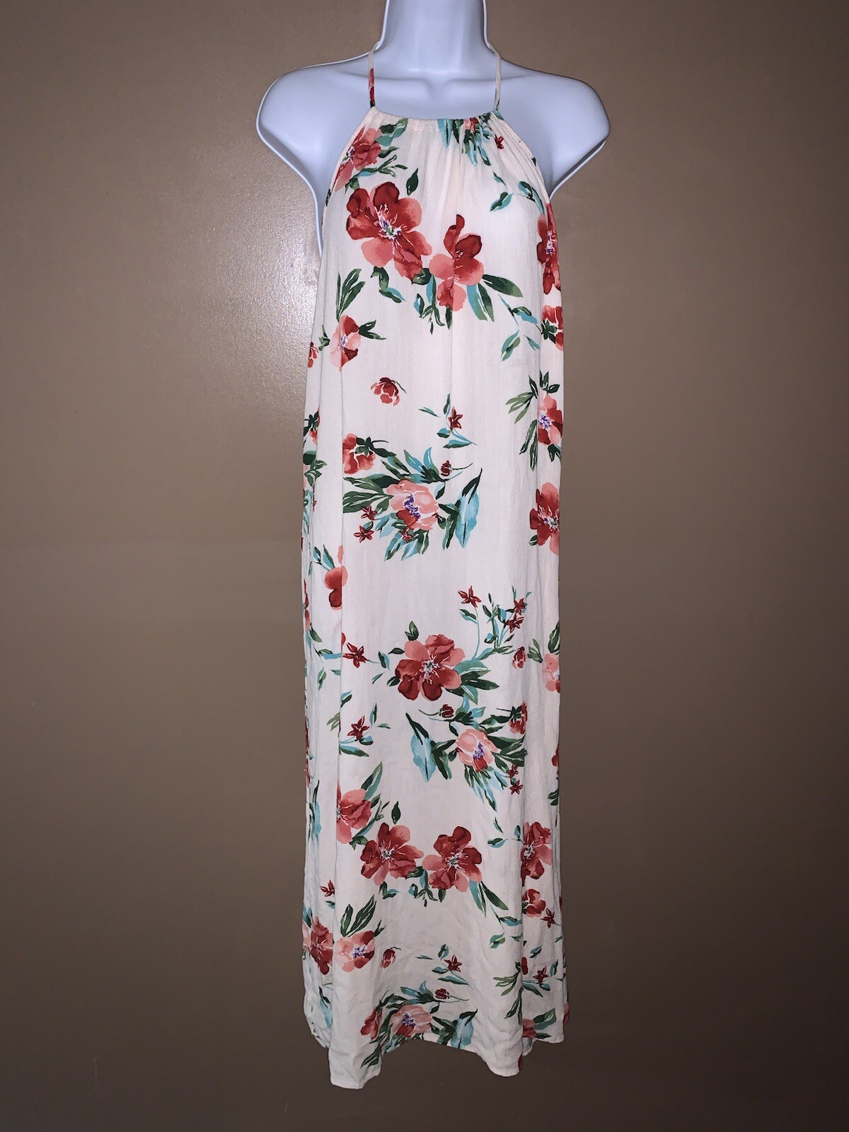 Lemon Tree Women’s Sexy Open Back Sun Dress Long Maxi Size Medium M