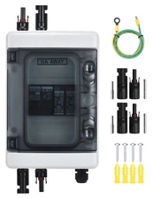 DIHOOL Solar Panel Disconnect Switch Box 40 Amp DC Circuit Breaker Box, 1000V