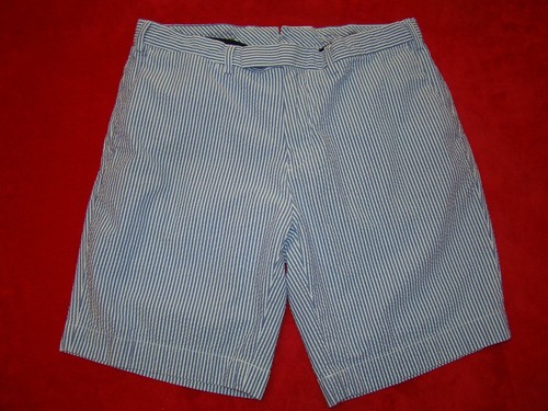 POLO Ralph Lauren Da Uomo Tessuto Increspato 381 Bleecker suffield Fit Pantaloni  Corti Taglia 34 | eBay