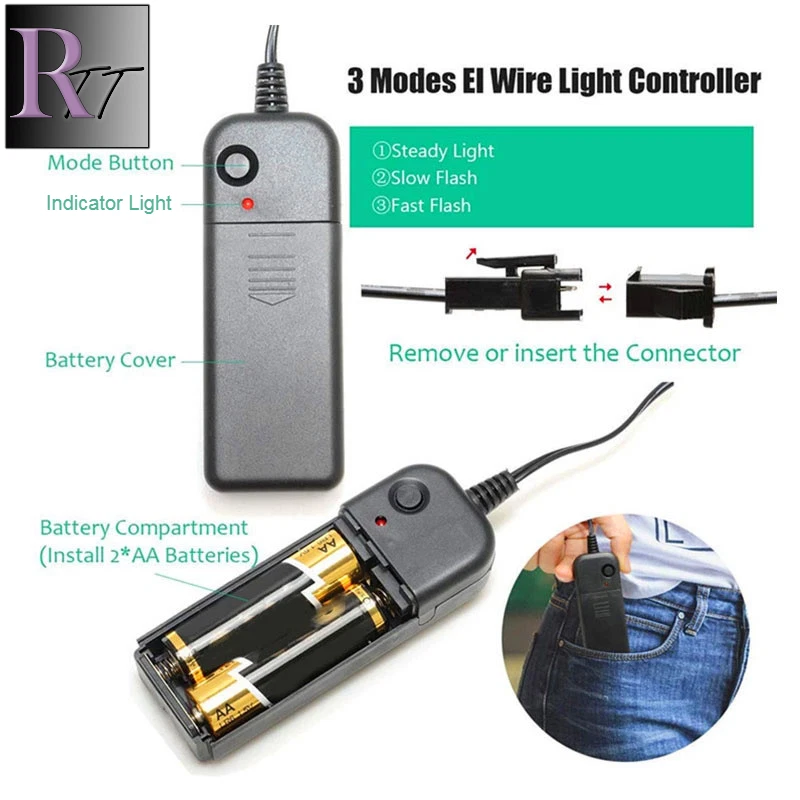 Маска со светодиодной подсветкой Purge для Хэллоуина 3 режима костюм рейв косплей вечеринка клубы - Изображение 2 из 4