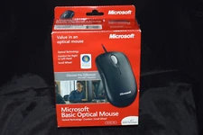 Microsoft Basic Optical Scroll Wheel PS/ MAC USB Wired Mouse  OPEN BOX