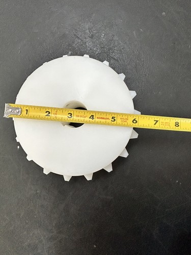 UHMW Drive Sprocket 1/4" Keyway w/ Set Screw 18 Tooth 1.25" Bore 6.5" OD - Picture 10 of 11