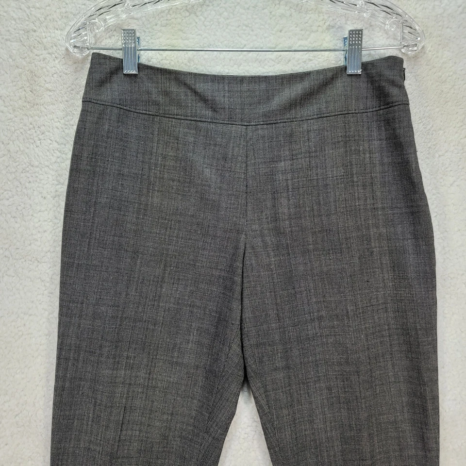 Pantalones de mujer Max Studio talla 6 gris sarga mezcla de lana ajustados rectos modernos Foto 2 de 4