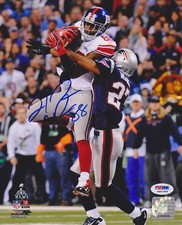Hakeem Nicks SIGNED 8x10 Photo New York Giants SB XLVI ITP PSA/DNA AUTOGRAPHED