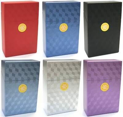 Eclipse Shiny Textured Crushproof Plastic Cigarette Case, 4ct, Kings, 3116M21