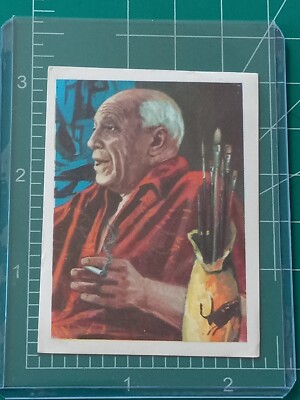 1967 Ferma Inventos Y Viajes thin paper Card PABLO PICASSO 