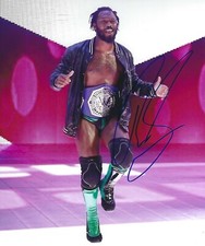 Rich Swann Signed 8x10 Photo Impact Wrestling Picture w WWE Cruiserweight Belt 2
