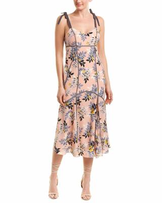 trumpet hem midi dress Scalloped Lace Trumpet Midi Dress
