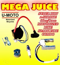 MEGAPOWER COMPLETE 2-STROKE 66cc/80cc Motorized BIKE CDI MAGNETO MAGNET PLUG