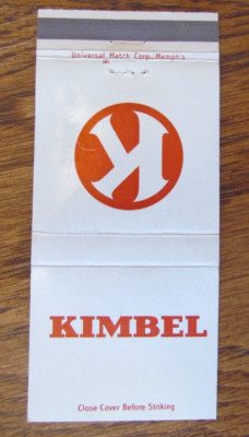 KIMBEL TRUCK LINES MATCHBOOK: CHICAGO PEORIA ST. LOUIS BATON ROUGE MEMPHIS -B27