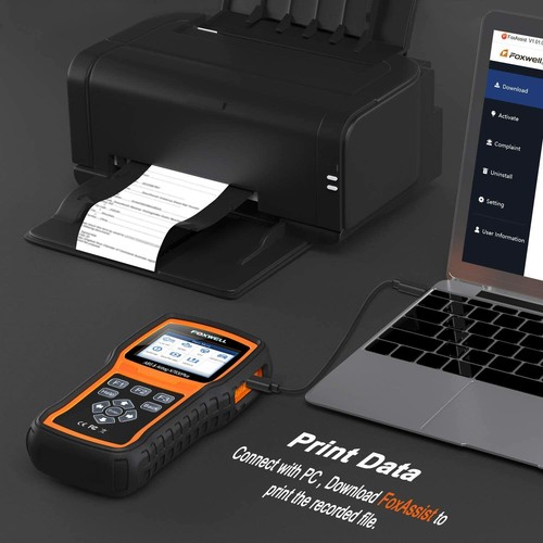 FOXWELL OBD2 Scanner Automotive ABS SRS System Bidirectional Control OIL EPB SAS - Foto 9 di 9