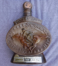 Vintage Jim Beam Decanter Pony Express Trail St. Joseph MO to Sacramento, CA