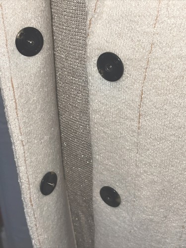 Blazer Rachel Zoe misto lana crema bottoni a scatto anteriori nuovo cappotto taglia S - Foto 5 di 6