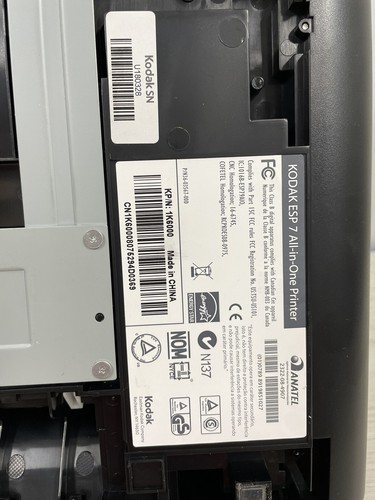 KODAK ESP 7 ALL IN ONE color inkjet all in one printer UNTESTED MISSING CORD - Picture 19 of 20