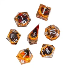 Dark Lord's Spite | Sharp Edge DnD Dice Precision 7 Dice Set - LotR Sauron