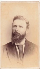 1870s CDV Photo Gentleman Great Beard  Era Fashion JN Choate Carlisle PA  *Ab4b