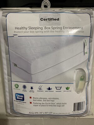 Clean Rest PRO Dust Mite Bed Bug Allergy Mattress Cover Protection Encasement K
