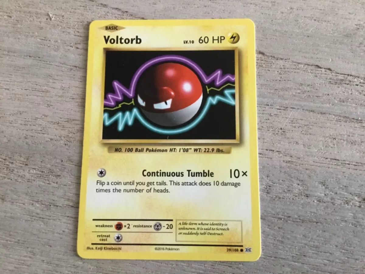 Pokemon - XY Evolution - Electrode & Voltorb - 39/108 & 40/108 - Reverse  Holo