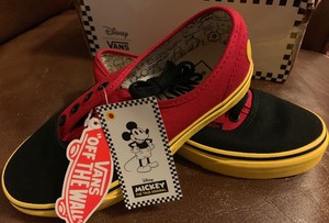 womens red vans size 4