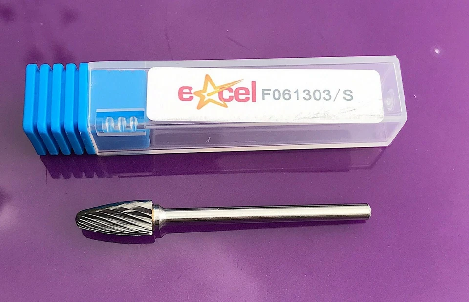 Carbide Burr - 6mm Rounded Tree on 3mm Shank