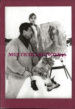 231024 - PHOTO 1959 - PIGET portraitist painted Annette VADIM in MEGEVE