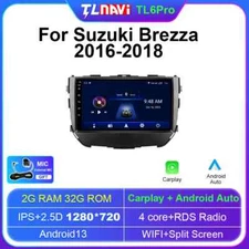 For Suzuki BREZZA Android CarPlay Car Radio GPS Multimedia Stereo Player Screen