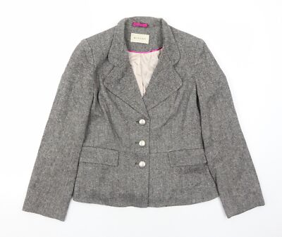 Minuet Damen Blazer grau Wollmischung Größe 10