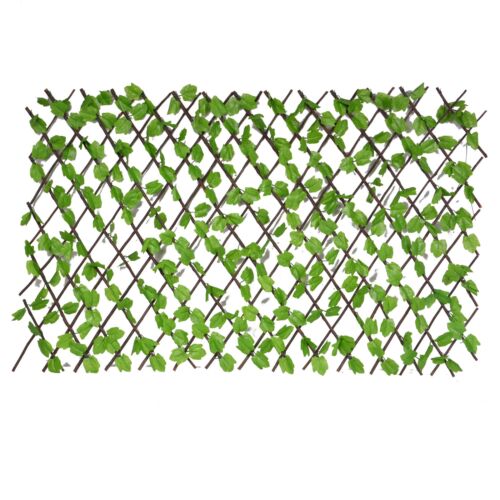 UNUS® Rankgitter Deko Sichtschutz Weide künstliche Hecke mit Blättern 90x180cm - Bild 1 von 7