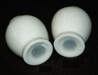 VINTAGE Salt Pepper Shakers Ceramic White 1960's Made in USA — photo 4