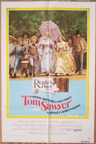 TOM SAWYER MOVIE POSTER 1 Sheet ORIGINAL FOLDED VF 27x41 JOHNNY WHITAKER 
