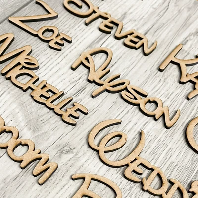 MGB Custom Personalised Disney 3mm MDF Wooden Letters Unpainted Cutouts for Craft F2