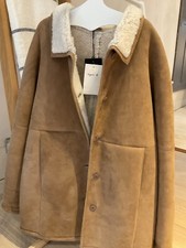 Shearling Coat women New Nwt Designer Agnes B