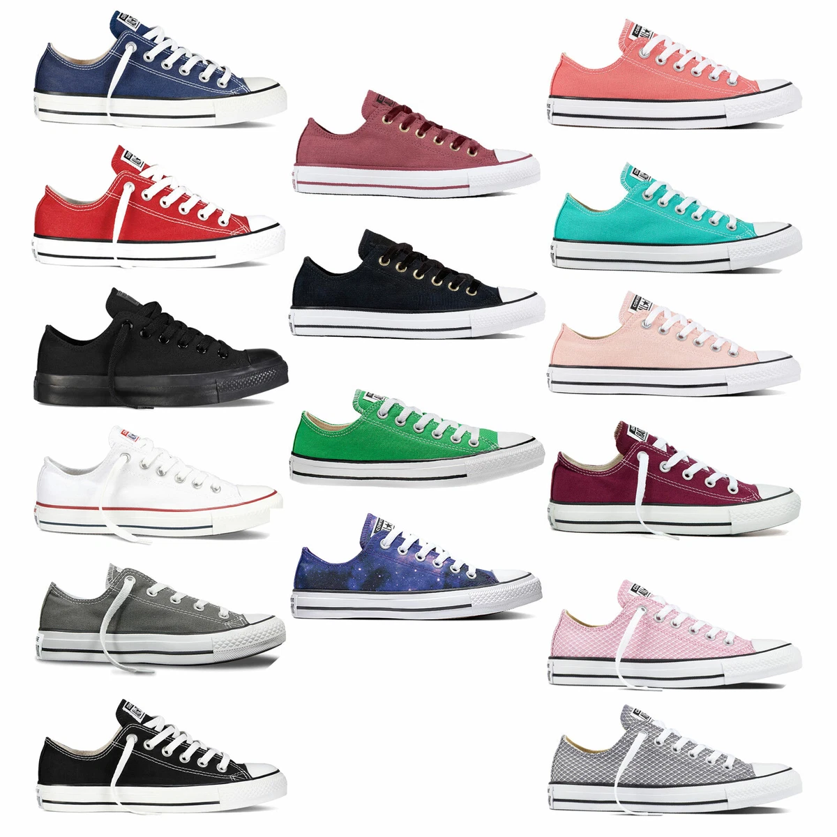 Converse Chuck Taylor All Star Bœuf Baskets Femmes Espadrilles Chaussures  Basses