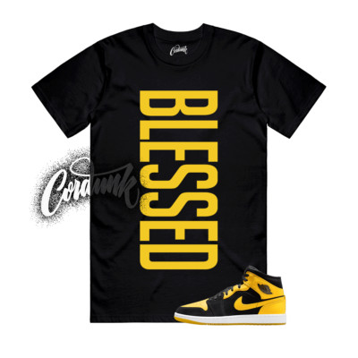 1 New Love Black Varsity Maize Yellow White 2025 T Shirt Match Match VERTBLS