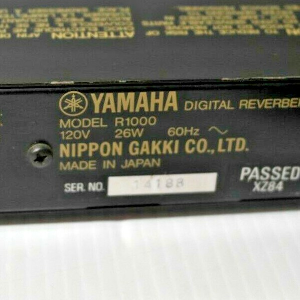 Yamaha Digital Reverberation/Reverb Model R1000 For Parts or