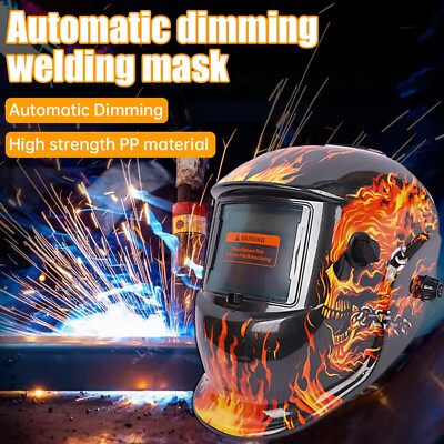 True Color Solar Powered Auto Darkening Welding Hood Helmet for TIG MIG ARC