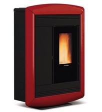 Stufa a pellet canalizzata NORDICA EXTRAFLAME Souvenir Lux EVO 10,2 kW bordeaux