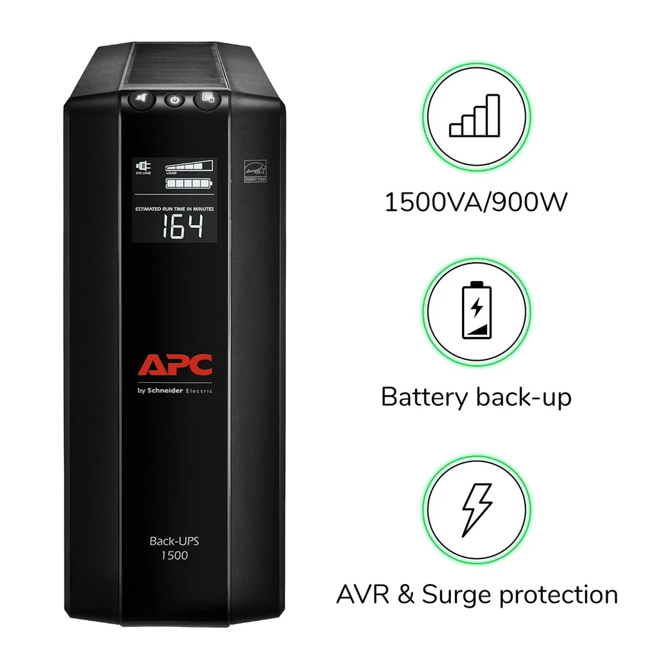 NEW APC BX1500M Back-UPS Pro 1500VA 900 Watt 10 Out Uninterruptible Power Supply - Image 2 of 4