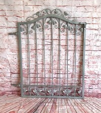 Porte de jardin portail métal fer forgé Monaco-GT124/120R galvanisé Pf.- set