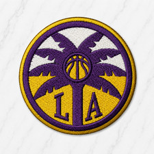 LA SPARKS WNBA EMBROIDERED IRON ON PATCH 3" FREE SHIPPING & TRACKING