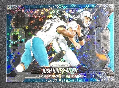 2025 Prizm Football Josh Hines-Allen #13 No Huddle Disco Prizm Lockdown Insert