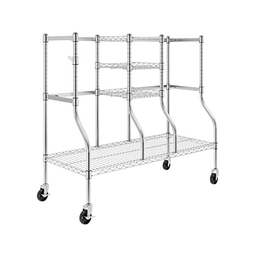 Стеллаж-органайзер для снаряжения для гольфа SafeRacks, стеллаж для хранения в гараже, Стальная проволока - БЕЛЫЙ