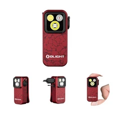 Olight Oclip Pro Clip on Flashlight with Floodlight Spotlight and Red Light ML