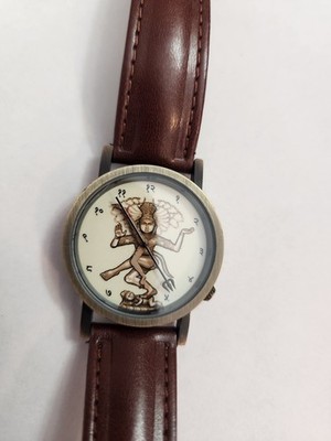 2013 Unemployed Philosophers Guild  Quartz Brown Hindu God Watch. New Battery 